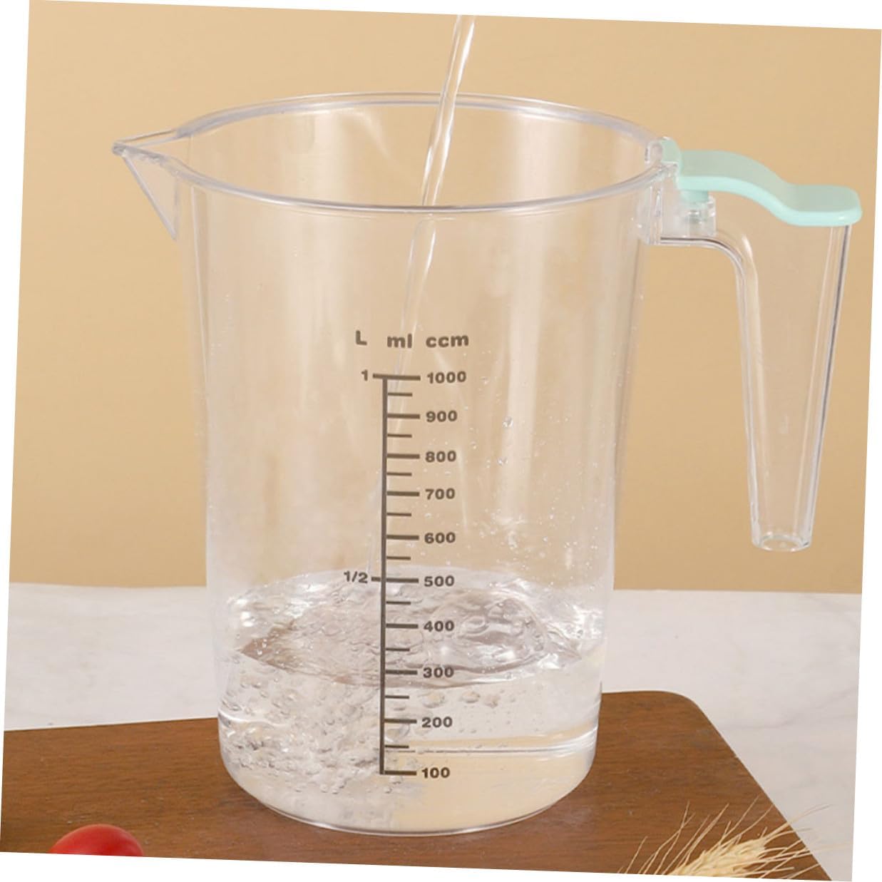 Large 1000ml Measuring Mixing Cup with Handle Acrylic Liquid Measuring Cup for Baking and Cooking Kitchen Utensils