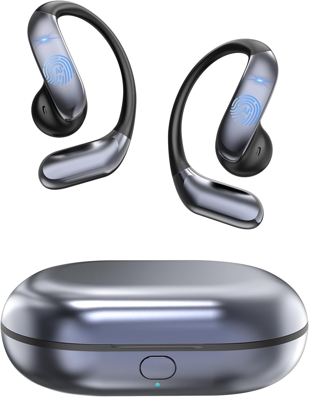 AI Translation Earbuds Real-Time – 3 in 1 Set Multi-Function Ear Buds Translators 164 Languages, Audifonos Traductores Inglés Español, Instant Translating Earbud Devices – Space Gray