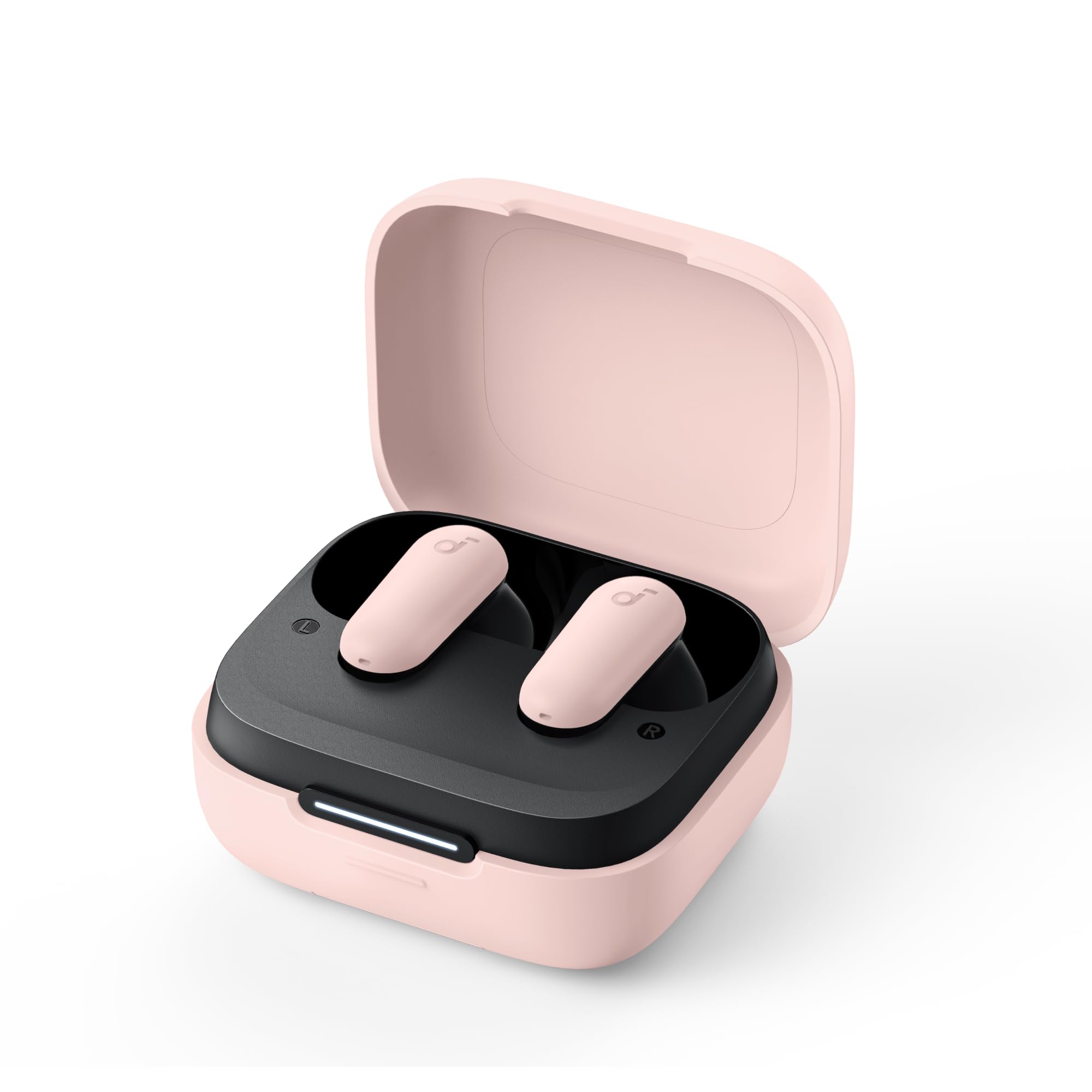 Soundcore P30i by Anker Noise Cancelling Earbuds, Strong and Smart Noise Cancelling, Powerful Bass, 45H Playtime, 2-in-1 Case and Phone Stand, IP54, Wireless Earbuds, Bluetooth 5.4 (Pink)