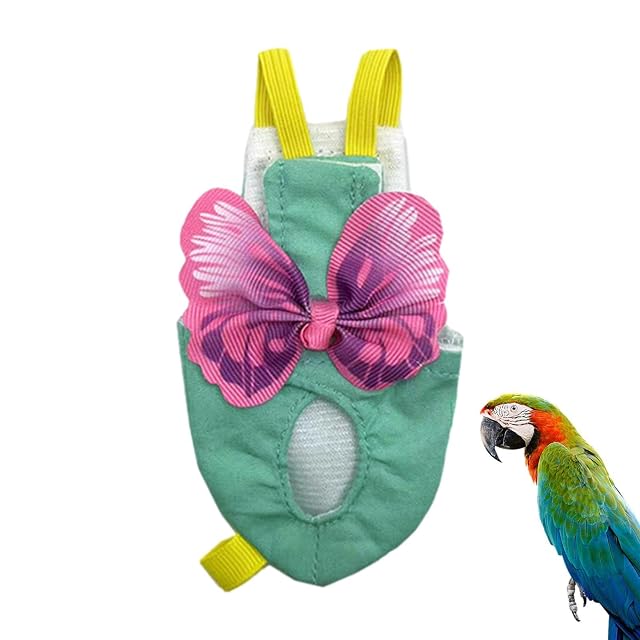 Bird Leash - Pañales suaves para pájaros, pantalones de para pájaros pequeños y medianos, periquitos, loros…
