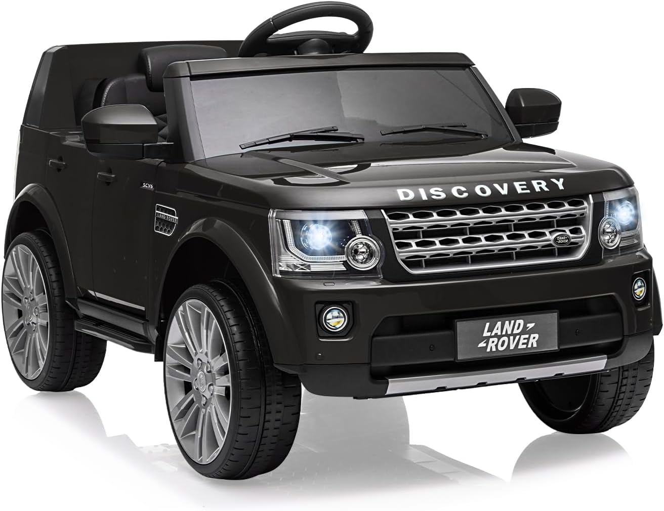 GAOMON Licensed Land Rover Ride on Car, 12V 4.5 MPH Ride on Toys for Toddler 3-8, Kids Electric Car with Parent Remote Control, Music Player, MP3, LED Lights, Black