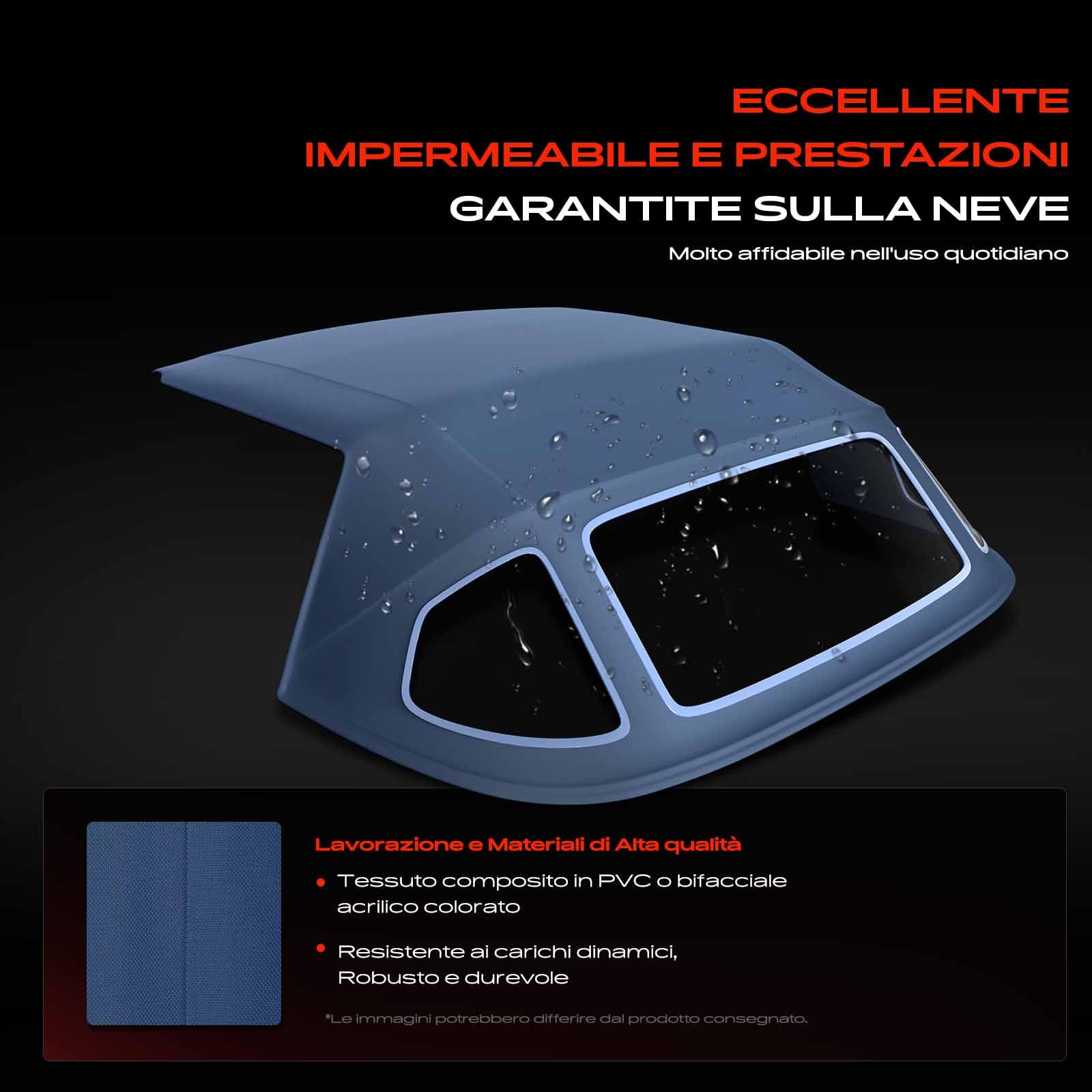 Frankberg Capote soft top Compatibile con SL R107 380 SL 450 SL 560 SL 1972-1989 Cabriolet Replace# MBZ1074651-651,MBZ107546-11