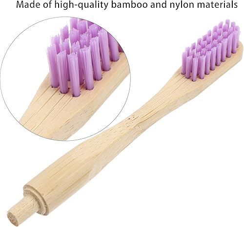 Miniatura 9 de HEALLILY Cepillo de dientes 7 uds. Cepillo de bambú biodegradable Cepillo de limpieza de dientes Cepillos de dientes biodegradables Cepillo de