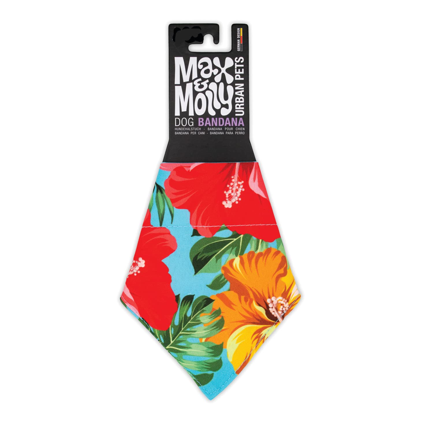 Matching Dog And Owner Scarf Max & Molly Urban Pets 2-in-1 No-Tie Reversible Bandana For Collars... Over The Collar Bandana For Dogs