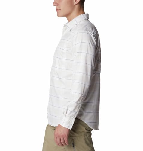 Image of Columbia Men Omni-Shade Silver Ridge Utility Lite Plaid Hiking and Trekking Long Sleeve Shirt