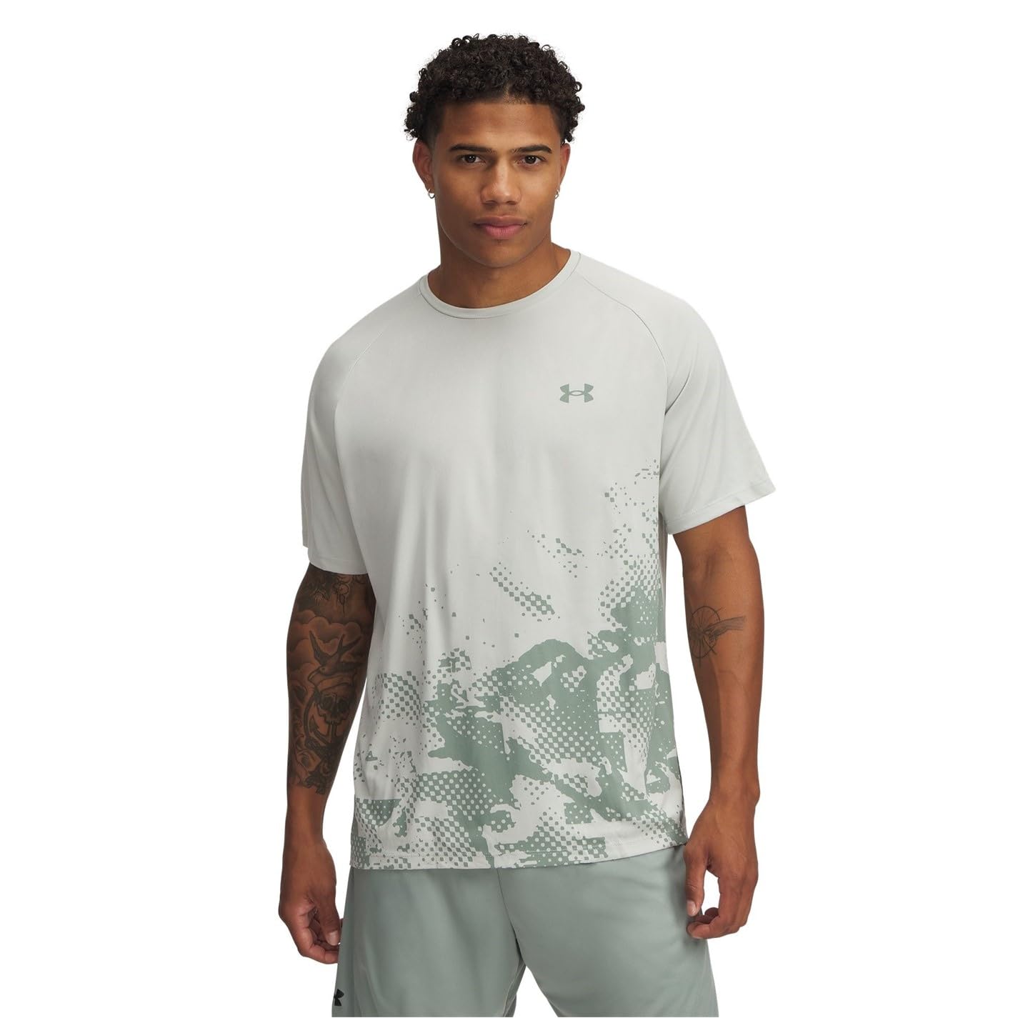 Under Armour Mens Tech Fade T-Shirt Green XL
