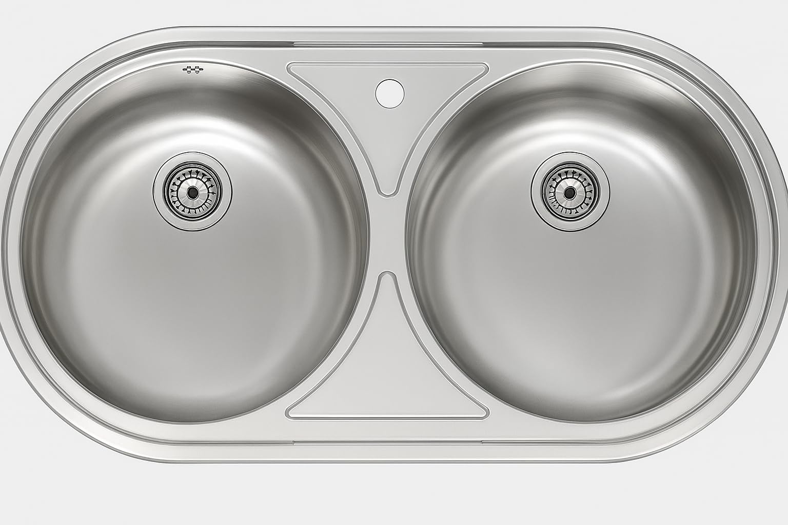 Practic Fregadero de Acero Inoxidable Dos Senos FI LUJO 2S 84X44 O VG Bajo Encimera – Resistente y Elegante.