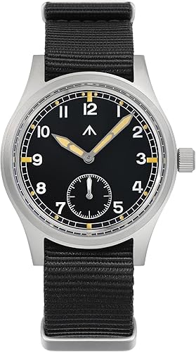 Militado D12 Relojes militares para hombre, VD78, movimiento de cuarzo, C3, reloj de pulsera de estilo militar de aviación con cristal de zafiro