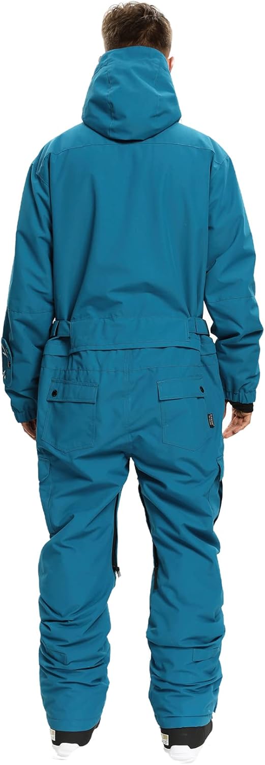 BGX Mens Waterproof One Pieces Snowsuits Winter Ski Suits Snowboard Jumpsuits Jacket for Skiing Outdoor Sports with Hooded - Image 3
