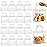 BadenBach 16 Pack Clear Gift Bags with Handles, 7.9 x 7.9 x 3.2 Small Reusable Plastic Party Favor Bags Bulk, Transparent PVC Tote Bag for Wedding, Birthday, Christmas, Boutique (20x20x8 cm)