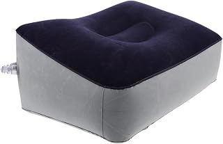 YARNOW Inflatable Footrest for Airplane Car Train Travel Pillow Portable Foot Rest Camping Foot Mat