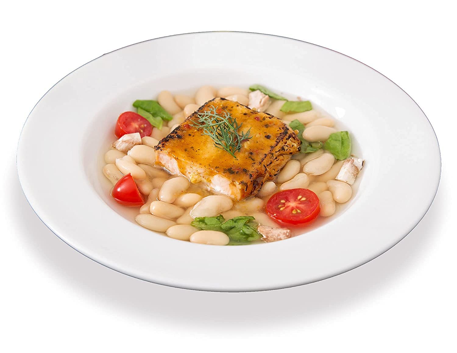 Crocera Deep Pasta Plate Set of 1-Pcs,(Plain,Snow White),Opalglass (Ivory, 9" Inch)