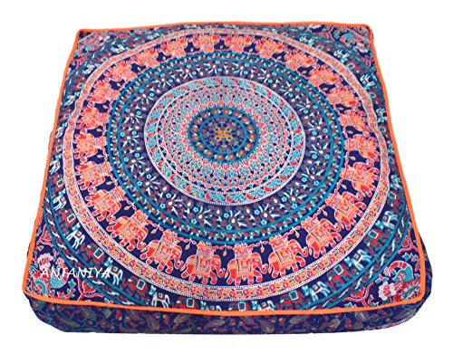 large Lit pour chien Extérieur Sol Taie d'oreiller Canapé Coussin d'assise Couvre-lit décoratif hippie boho indien Ottoman, Coto Cover