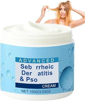 Seb-orrheic Der-matitis & Pso-riasis Bald Cream 100g, Pso-riasi Face Moisture Creams for Women Men, Moisturizing & Nourishing Scalp Care, For Soft and Soothed Scalp and Skin, For All Skin Types
