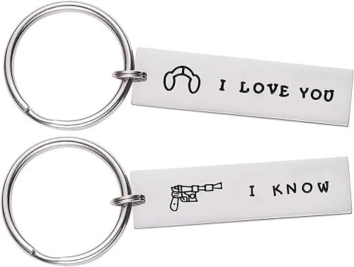 LParkin Matching Love Keychains for Couples - Star Wars Gifts For Girlfriend