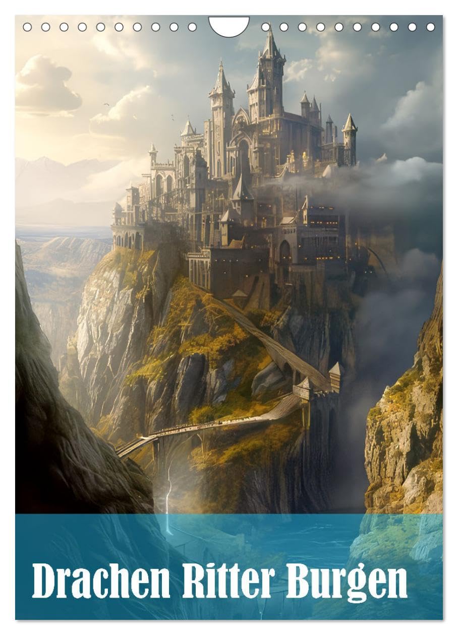 Dragons knights castles UK-Version (Wall Calendar 2026 DIN A4 Portrait), CALVENDO 12 Month Wall Calendar โ image 1