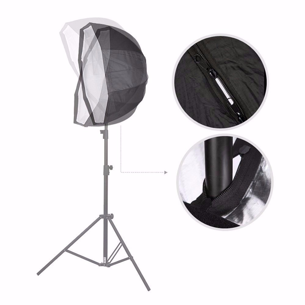 GODOX Softbox Octogonal 120cm para Speedlite Flashes, con Bolsa de Transporte para Fotografía y Video Estudio Retrato