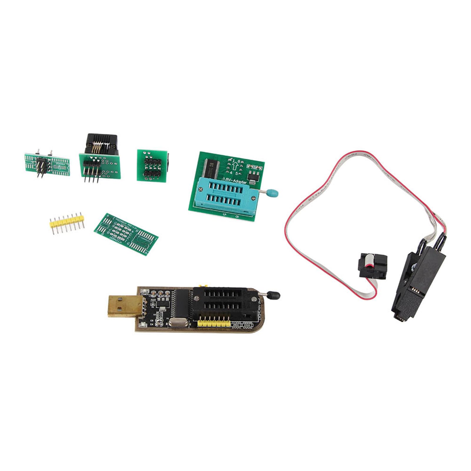 SOP8 Klip Testowy CH341A Programator USB Flash 1.8 V Adapter SOP8 do DIP8 Moduł Konwertera Gniazda Adaptera