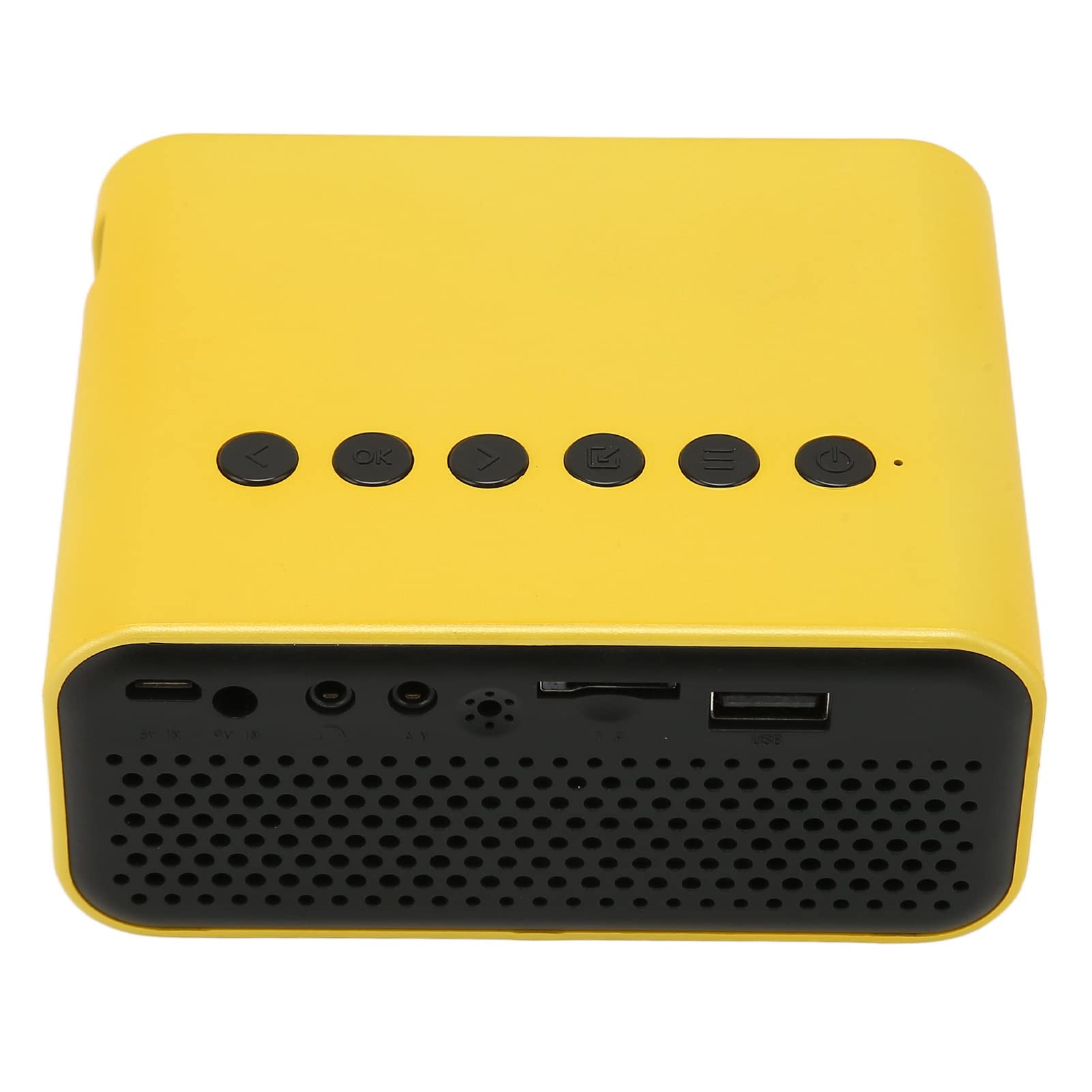 ASHATA Mini Proiettore, 2023 Nuovo Proiettore Portatile 1080P per Cartoni Animati, Regalo per Bambini, Proiettore per Film All'aperto Proiettore per Telefono Domestico Piccolo per