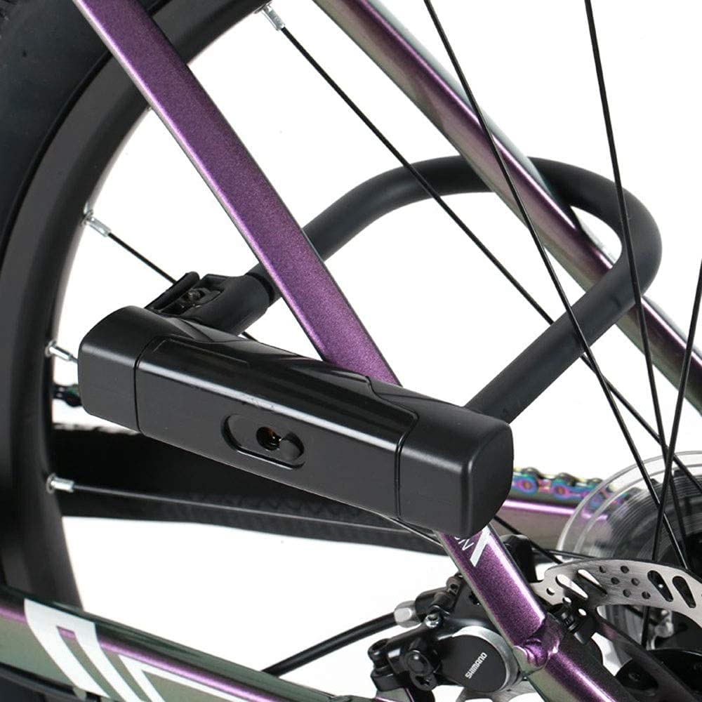 Candado en U para Bicicleta, candado de Bicicleta de Alta Seguridad y Resistente, Adecuado para Bicicletas y Motocicletas.