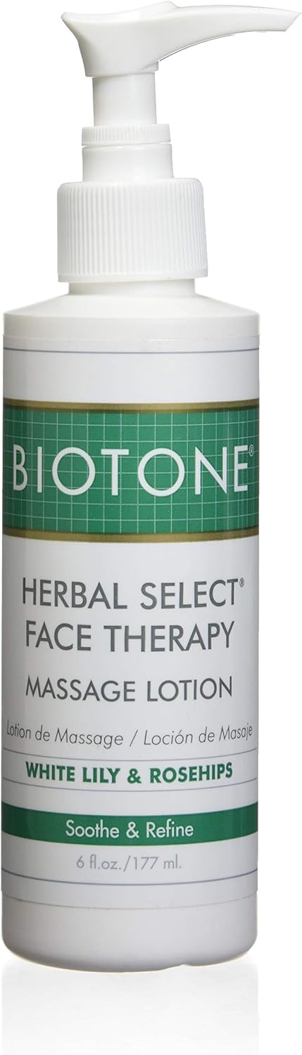 Biotone Herbal Select Massage Products Face Therapy Lotion, 6 Ounce, 6 Ounce