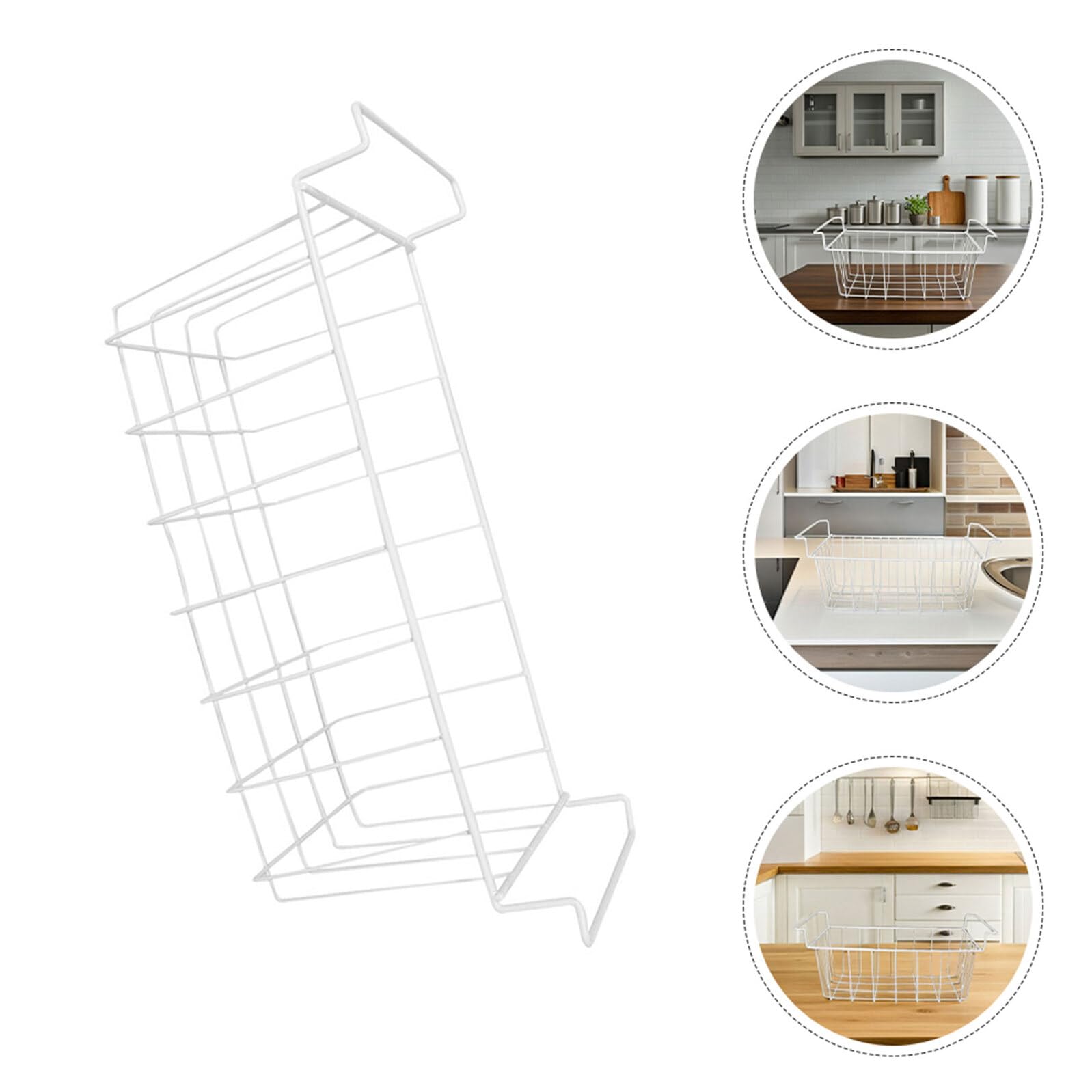 Cesta Metálica para Congelador con Diseño Resistente Cesta Colgante para Almacenamiento de Alimentos Organizador Versátil para Refrigerador y Congelador para Limpieza Fácil para