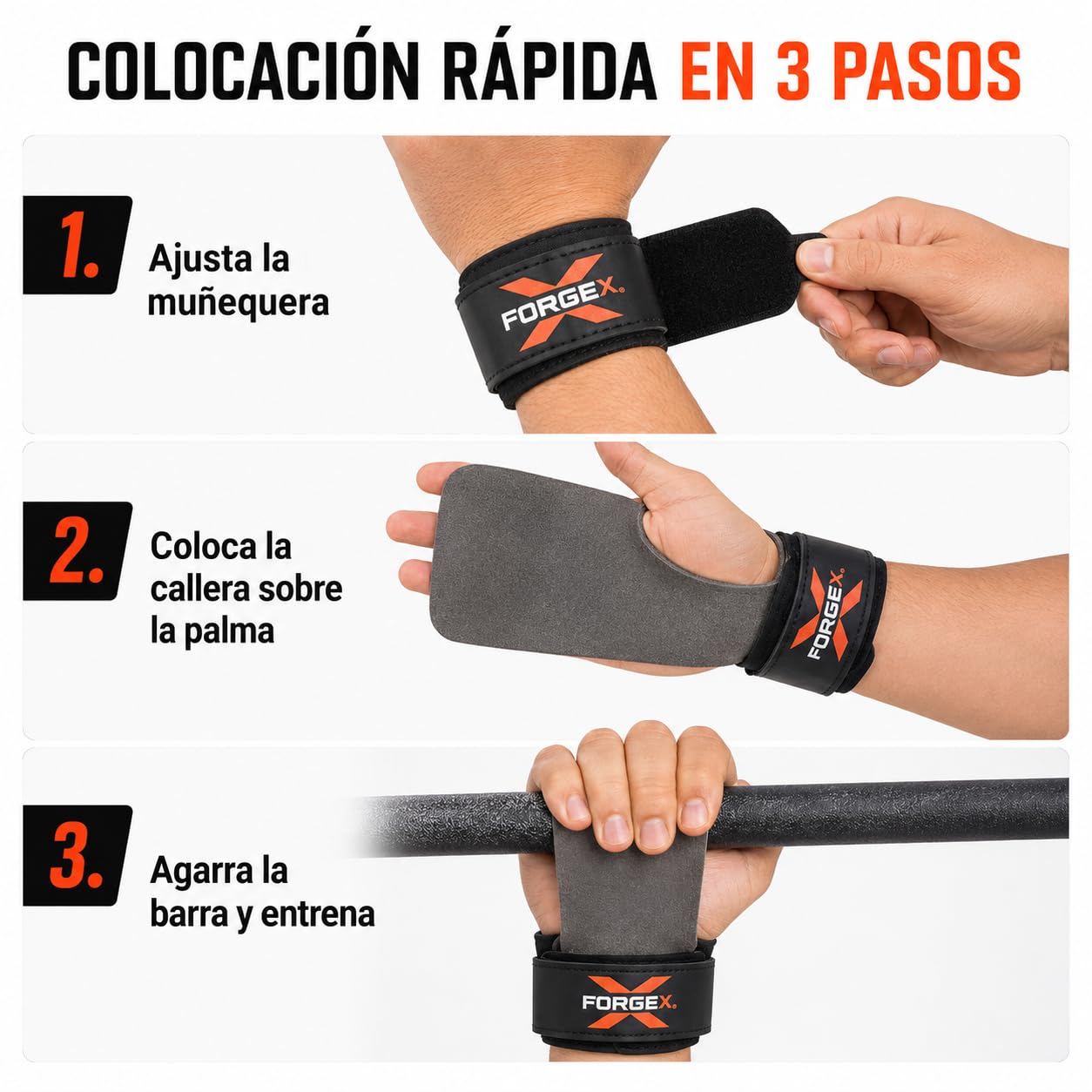 Calleras Crossfit Pro Grip 2,7 mm Agarre Antideslizante Muñequeras Hand Grips Dominadas Calistenia