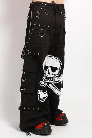 Tripp NYC Big Skull Pants [BLACK/WHITE]