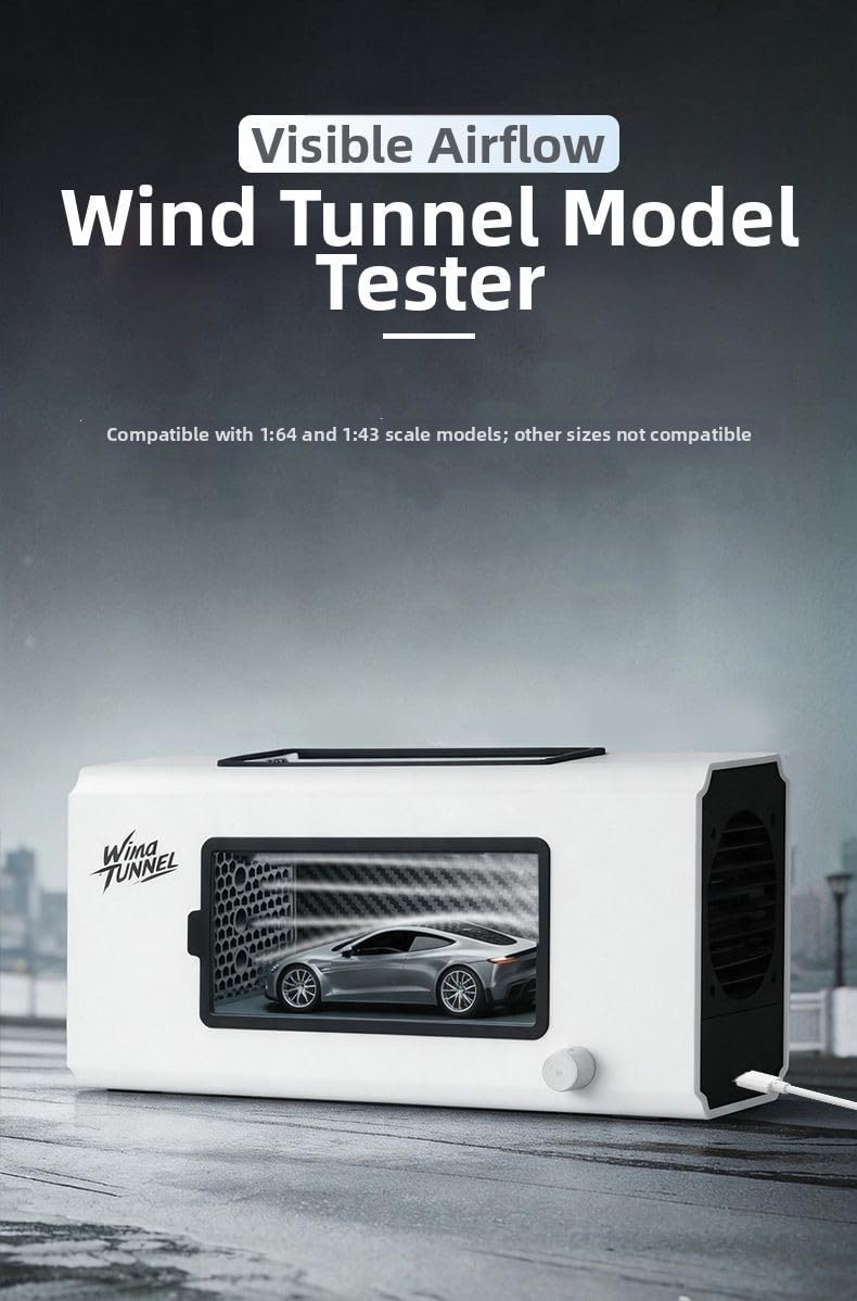 Desktop Wind Tunnel Smoke Visualizer per 1:64 Auto