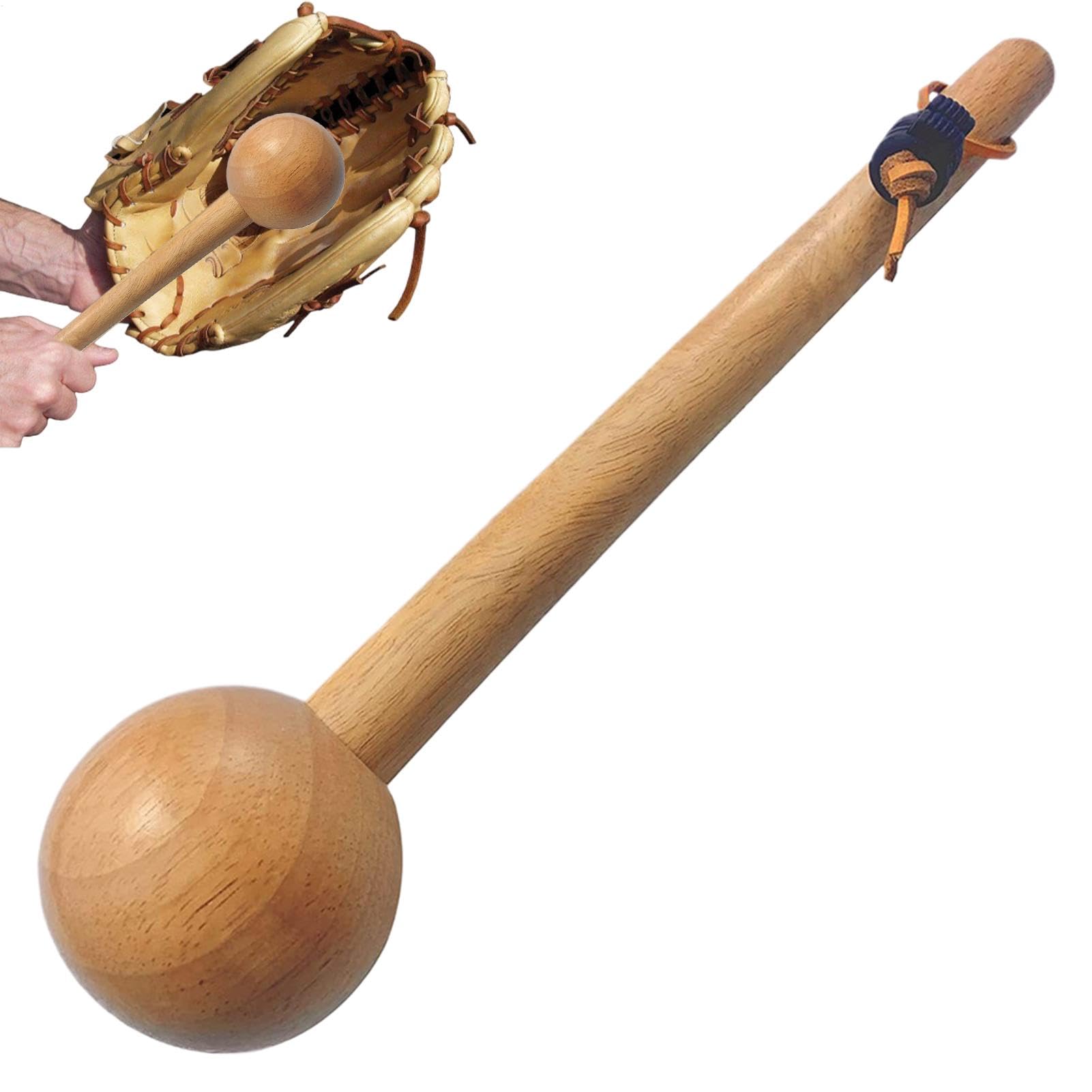 Martello Guanti Da Baseball - Martello Da Baseball In Legno Di Heva, Martello Modellatore Di Guanti | Fascia Avvolgente Per Guanti Da Baseball, Martello Di Imballaggio Guanti In Legno, Palla Da