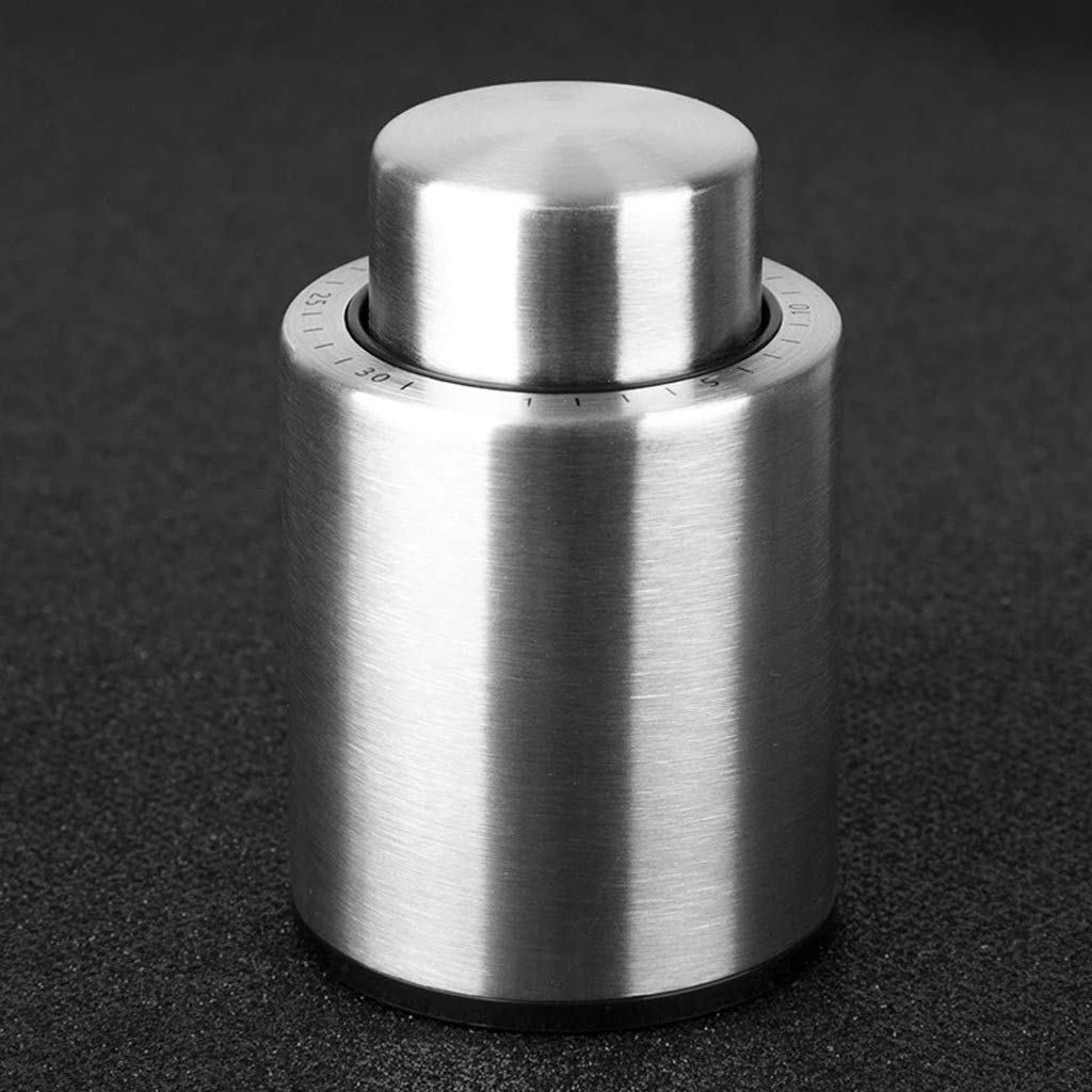 Tapón de Botella de Vino al vacío de Acero Inoxidable, sellador de Tapa de Vino Tinto, Herramientas de Bar, Cubierta de Botella, Corcho de Vino, Accesorios de Cocina