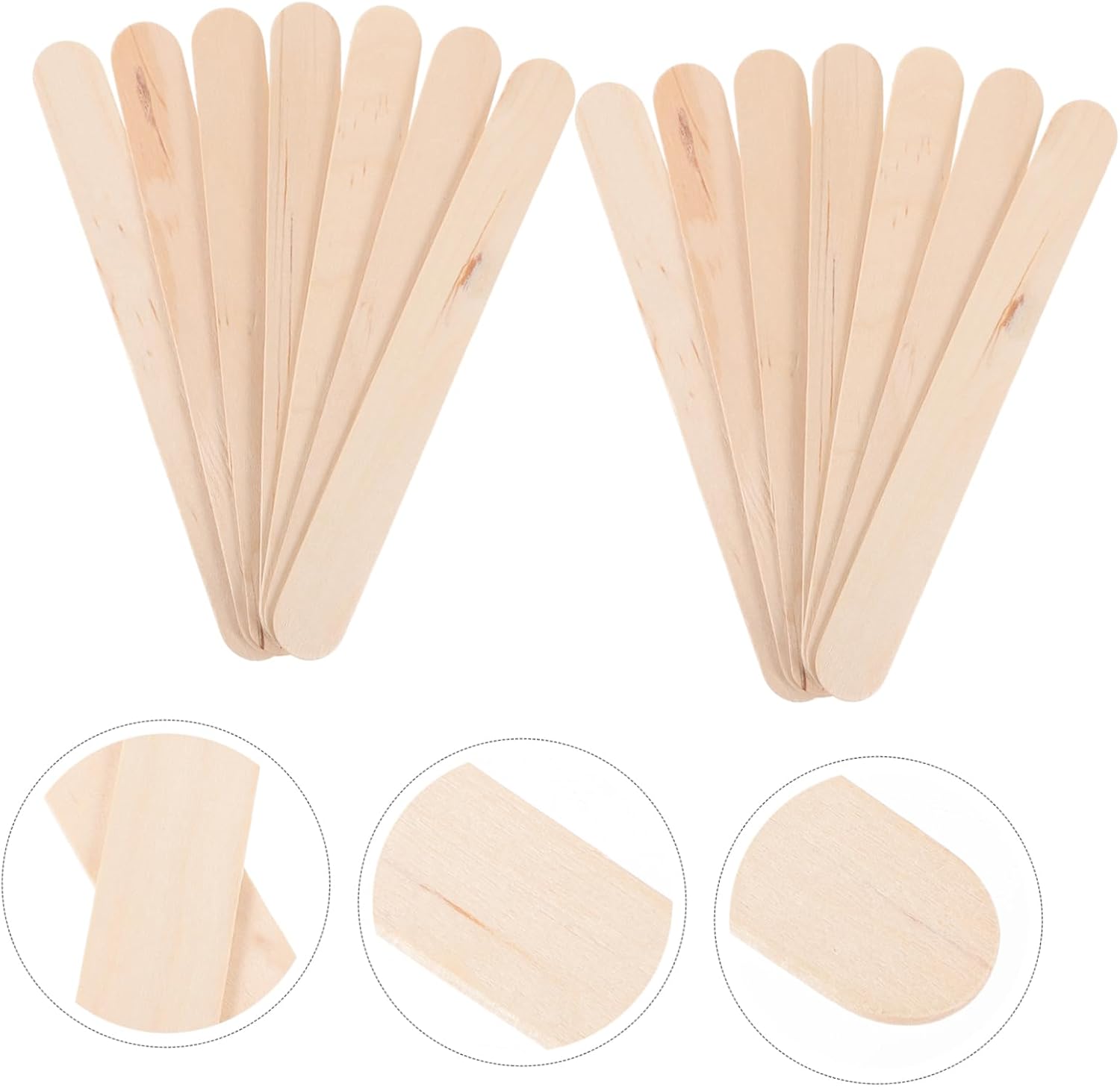 300pcs Colorful Wooden Craft Sticks for DIY Projects Natural Popsicle Sticks Safe Smooth Edges for Boy Girl Crafts and Creative Designs