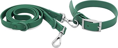 Juego de correa de collar para perro, ajustable, fuerte, resistente a la suciedad, desodorización, impermeable, fácil de limpiar, collares suaves