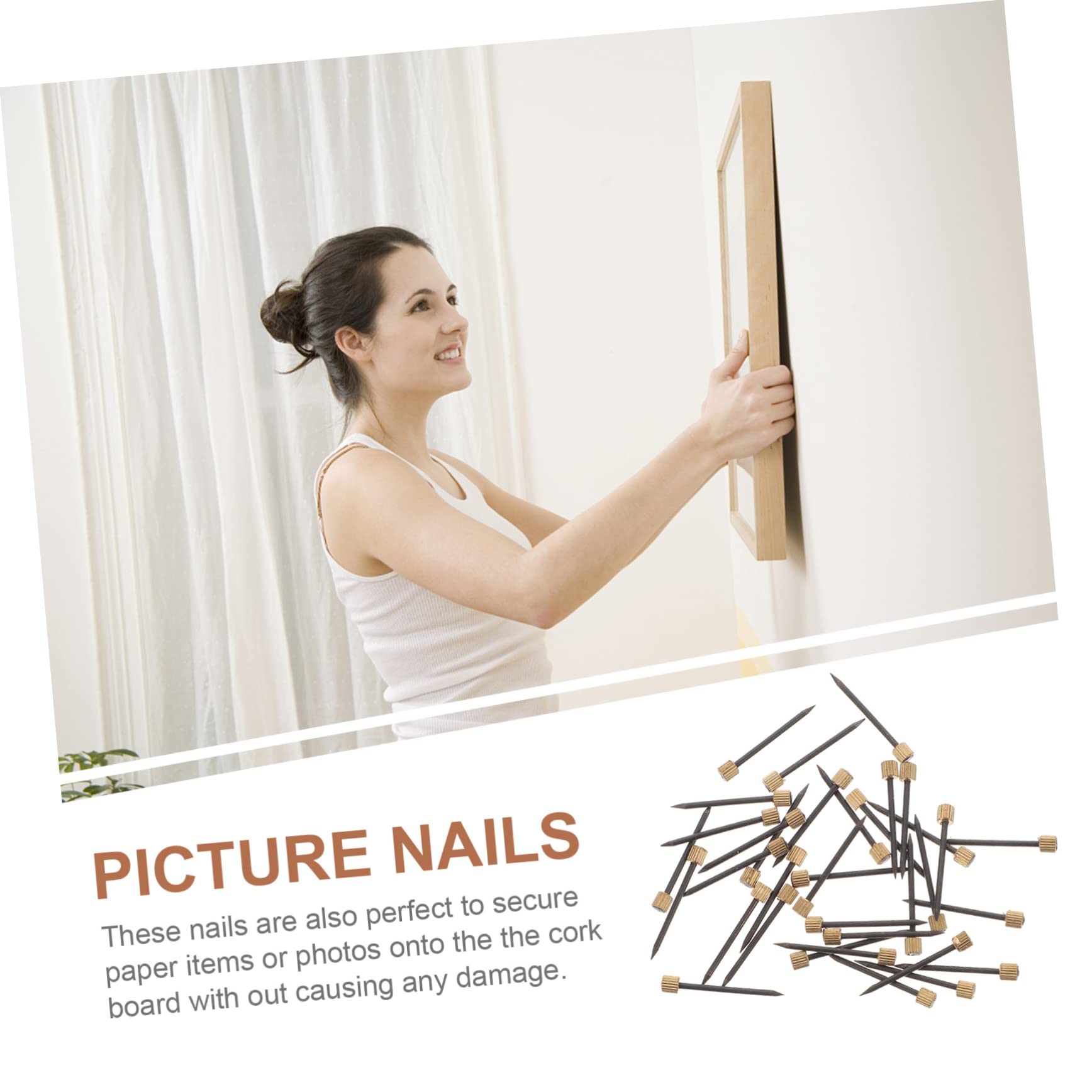 Balacoo 5sets Strong Iron Nails Nail Kit Decorative Caps for Home Office Easy to Install Picture 50pcs*5