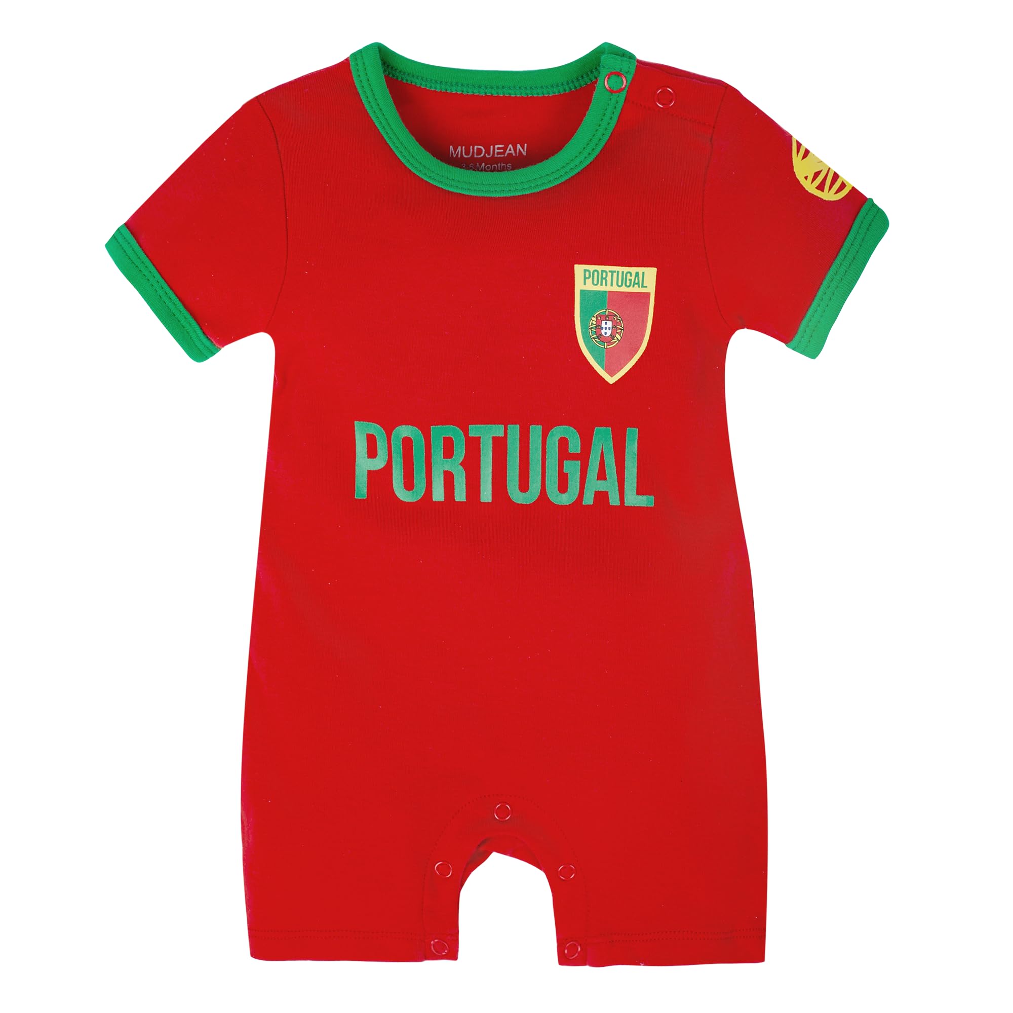 MUDJEAN Baby Girl Soccer Clothes Baby Boys Romper Toddler Soccer Outfit Infants Jumpsuit Cute Comfortable 0-24 Months