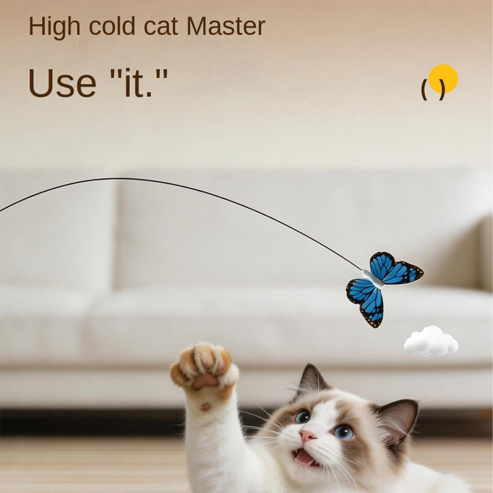 interactivo para gatos | automática con , juguetes de ejercicio para gatos en interiores, para aliviar el aburrimiento, enriquecer el interior del hogar y apartamento