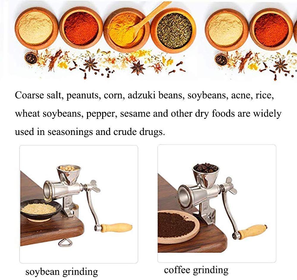 Ręczny młynek do kawy, stożkowy młynek do kawy, espresso, prasy francuskiej, tureckiego naparu, mielenia mąki ryżowej