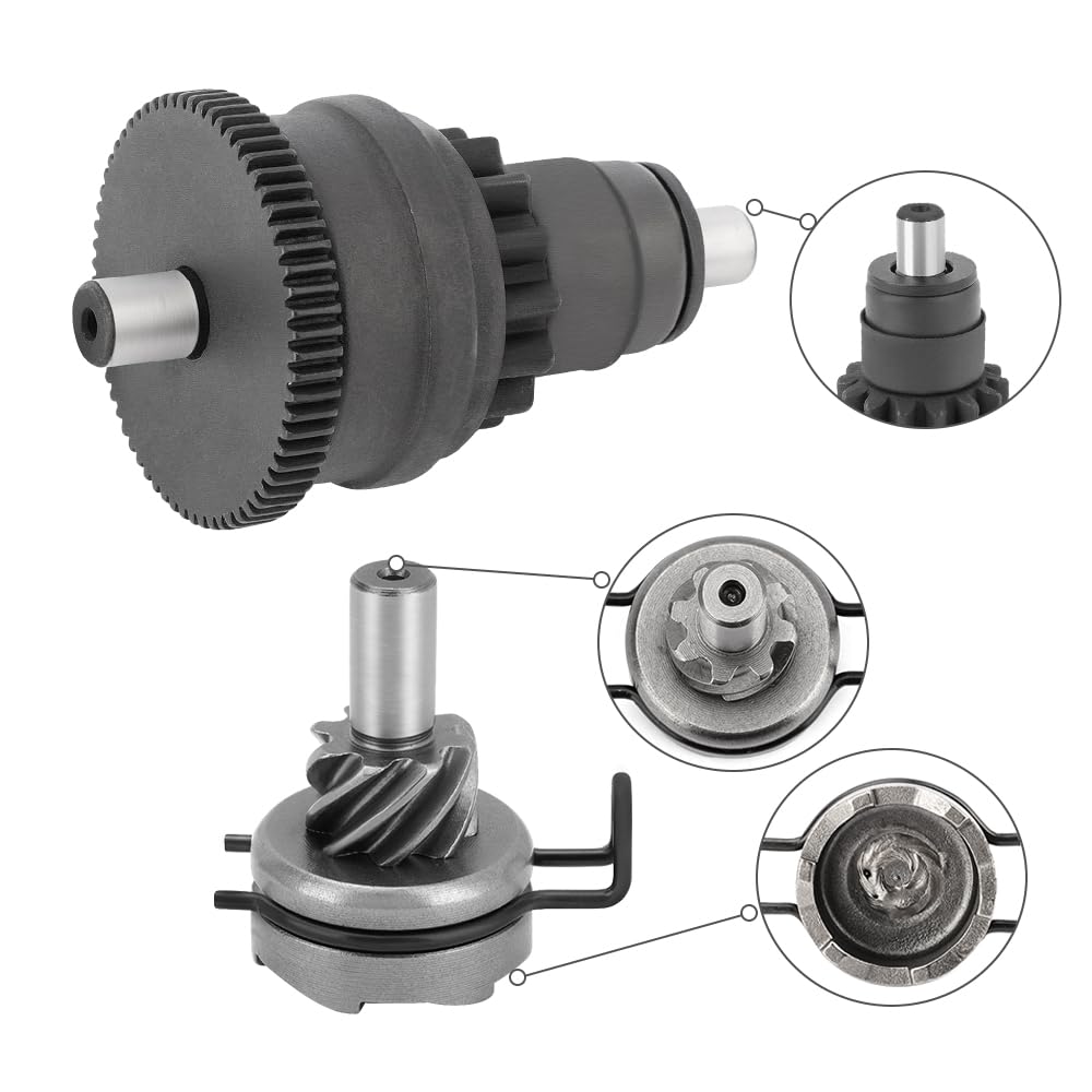 Kit démarrage kick pour GY6 49 50 139QMB Moteur cyclomoteur ATV Scooter | pour Yama-ha YZ 125 YZ250F WR250F, avec arbre de kick, secteur denté, pignon démarrage, ressort rappel levier kick