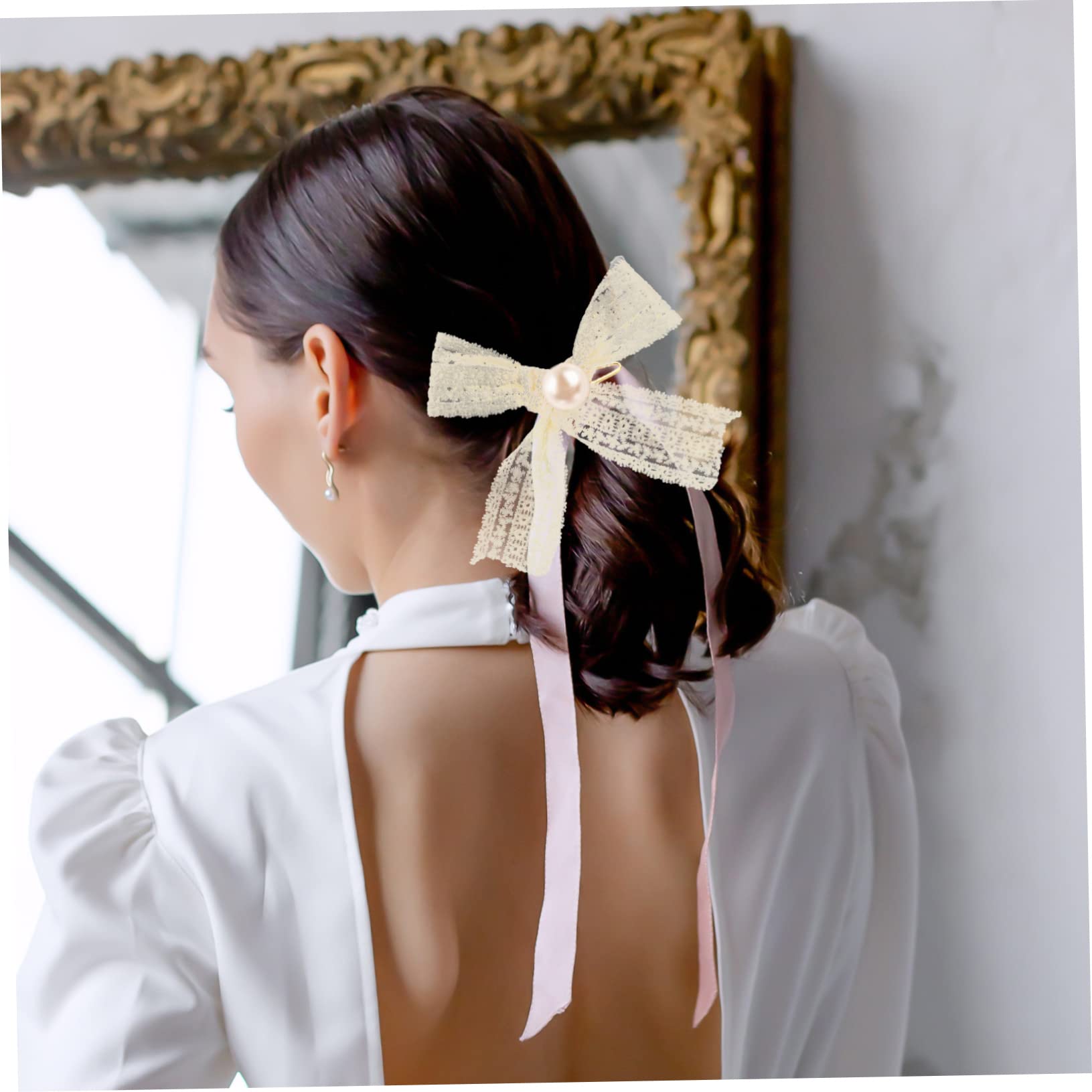 STOBOK 5rollos Cinta De Encaje Bordado Para Manualidades Metros De Adorno Decorativo Para Accesorios Para Cabello y Ropa