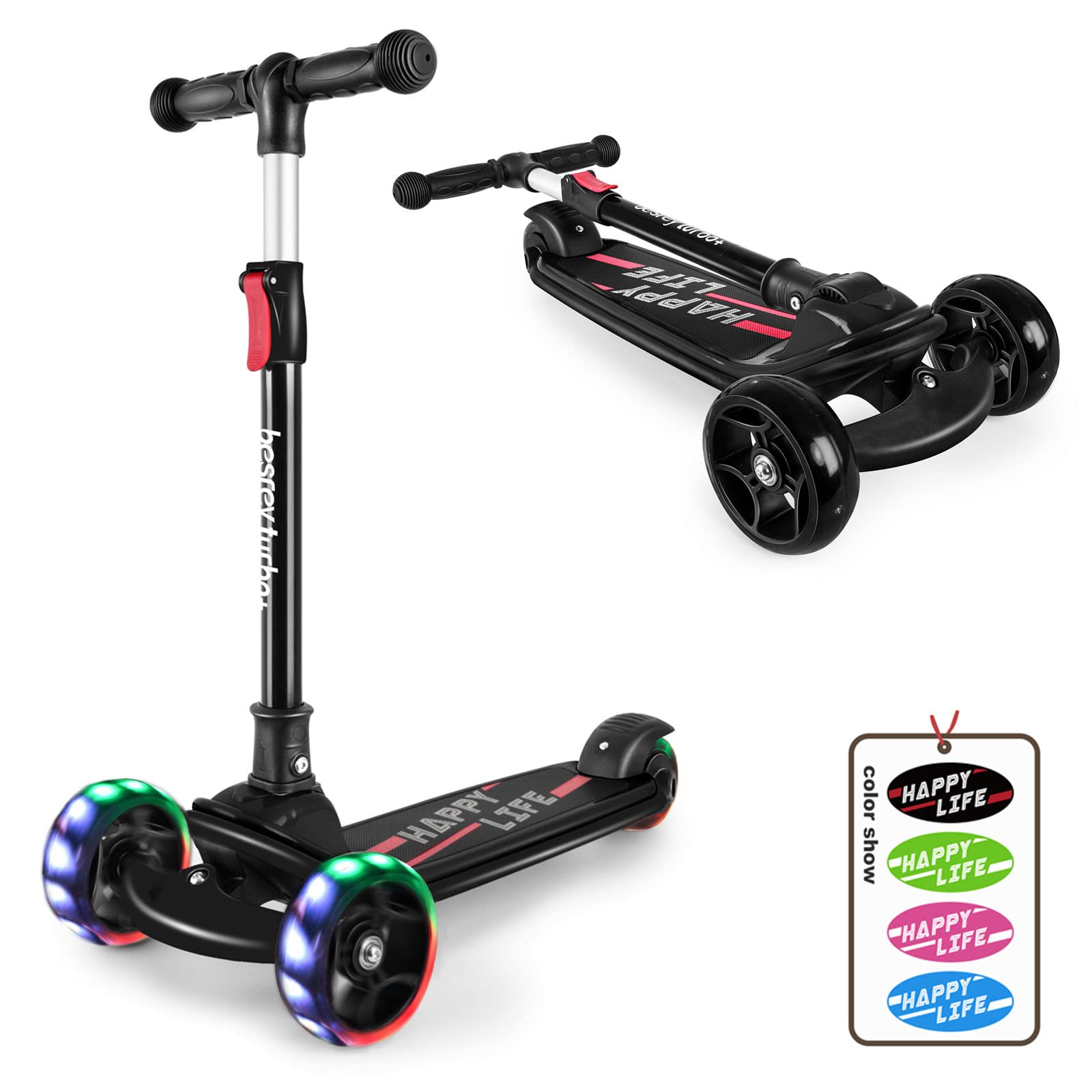 Buy besrey Kids Scooter Big Wheels Foldable Kick Scooter with
