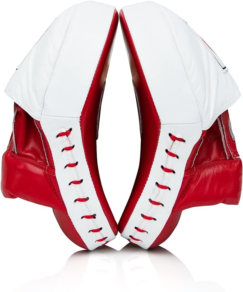 Fairtex FMV9 Contoured Focus Punch Pad Mitts (Red/White) : Boxing Punch Mitts : Sports & Outdoors