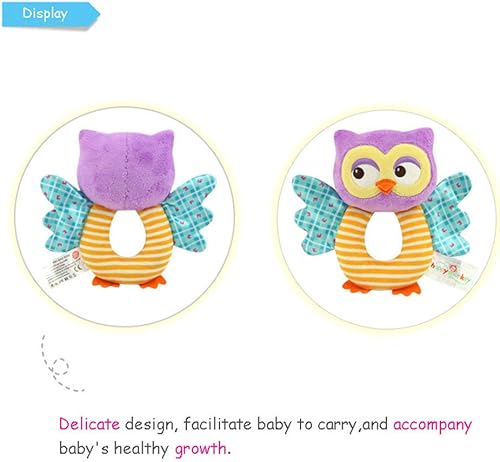 Miniatura 4 de teytoy Juguete de sonajero suave de búho por más de 0 meses