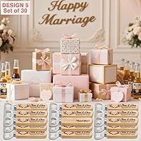 Vista 13 de Personalized Bottle Openers, Wooden Custom Couple's Names & Date Openers for Wedding Gift, Idea Gifts for Wedding (Set of 6)