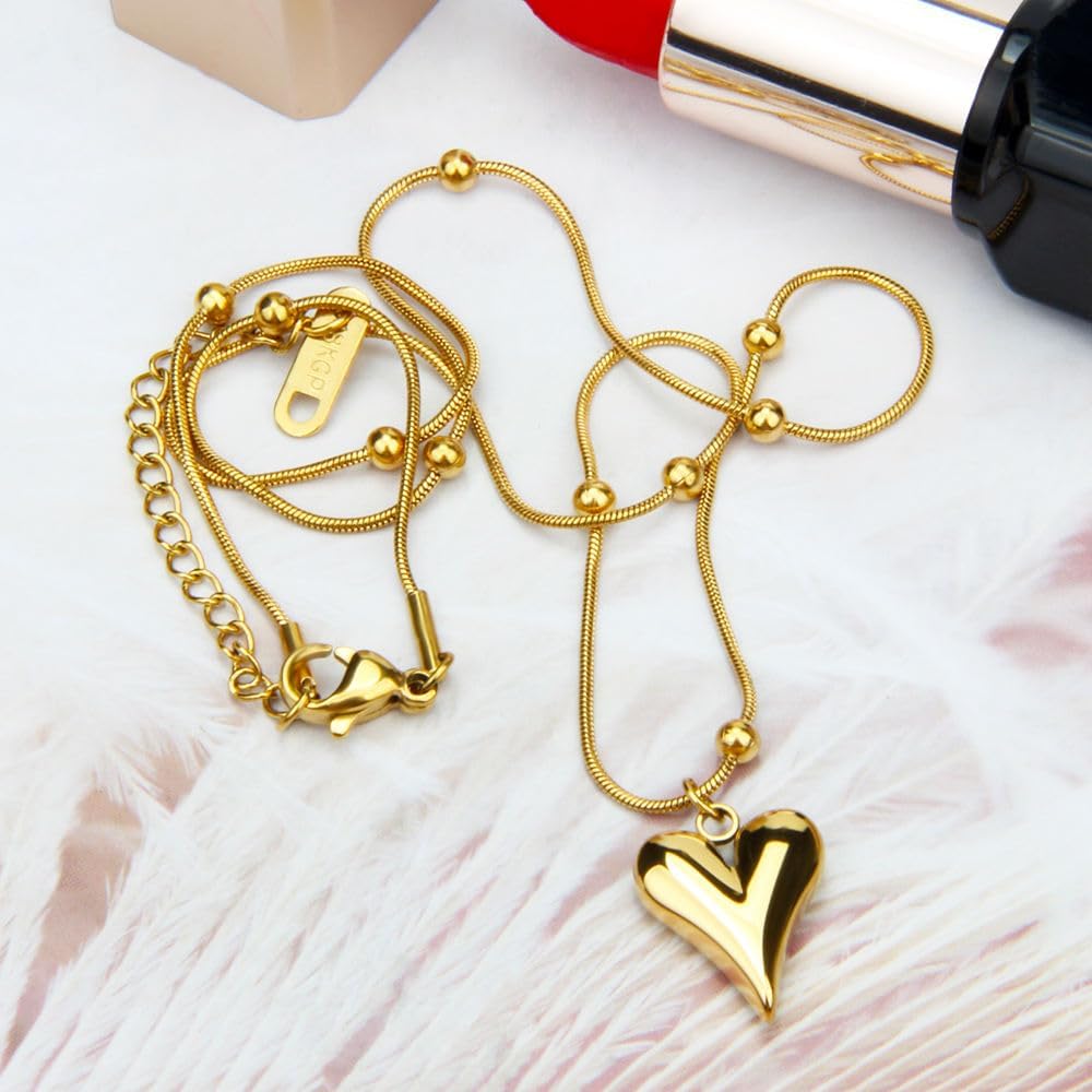 Pendant Snake Chain Necklace for Women gold trendy necklace for womens Dainty Cute Jewellery Minimalist Tarnish-Free Daily Wear Gift for Her Dainty Cute Jewelry gold trendy necklace - Image 7