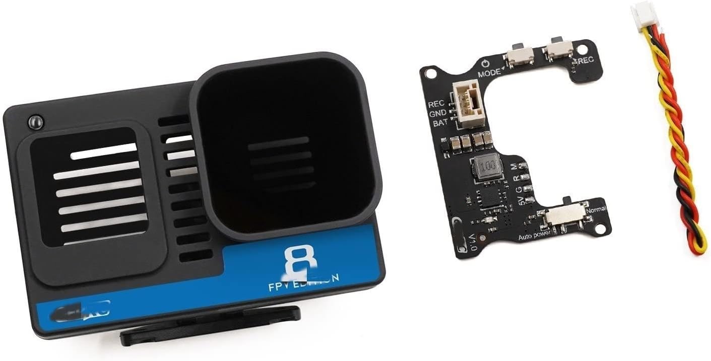 for for Naked for GoPro Hero 8 Case with BEC Board 2S-6S ND16 Accessories Suitable for RC DIY FPV Quadcopter Freestyle Drone Drone Replaceable Accessories