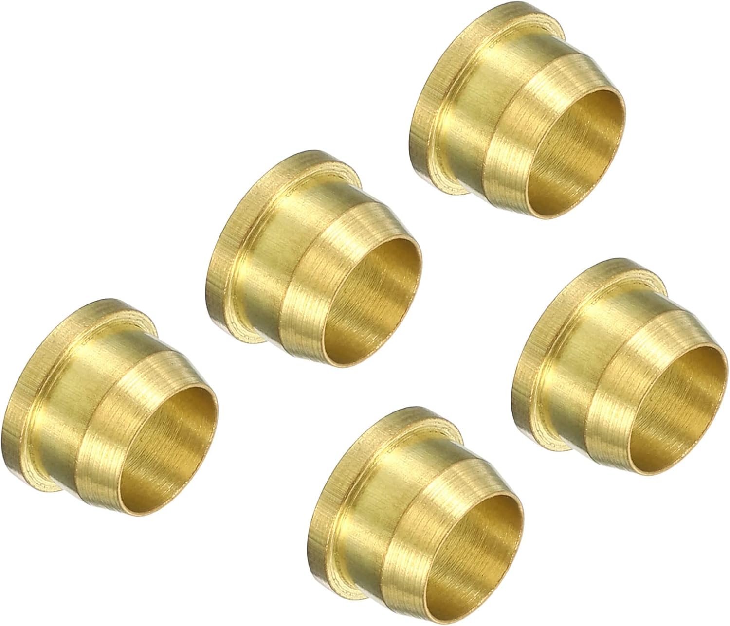 PATIKIL 6mm Tube OD Brass Compression Sleeves Ferrules 5