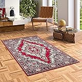 Gesamthöhe: ca. 8 mm Orient Teppich Trendline Rot Keshan in 5 Größen