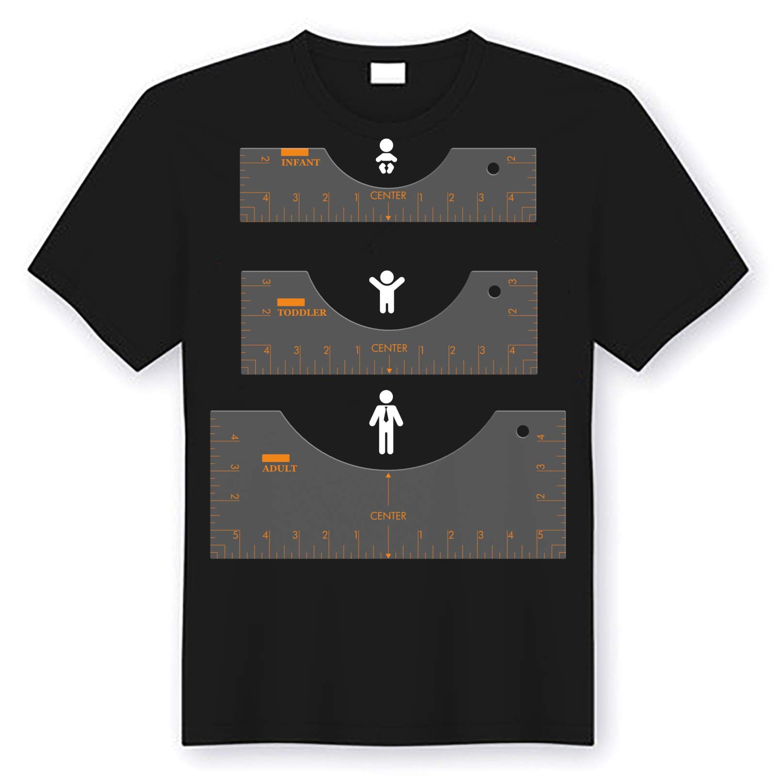 Buy TShirt Alignment Rulers 3 PCS, Acrylic TShirt Alignment Tool Tee