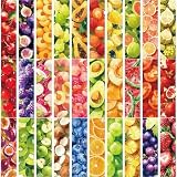 30 Pcs Watercolor Fruit Bookmarks for Kids Fruit Theme Funny Bookmark Cartoon Bookmark for School Office Students Teens Book Reading Lovers Classroom Favors