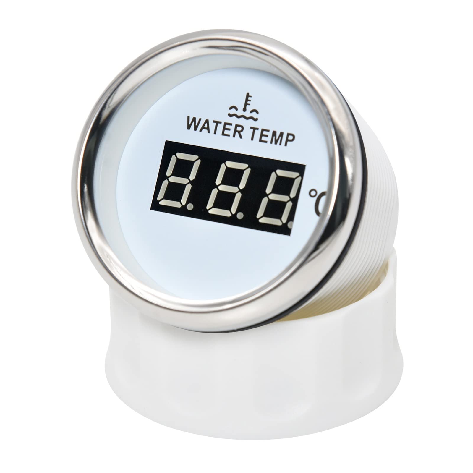 52mm Auto LKW Boot Wassertemperaturanzeige Temperatursensor 40-120 Celsius Digitaler Wassertemperaturmesser mit roter Hintergrundbeleuchtung,Präziser Monitor(3)